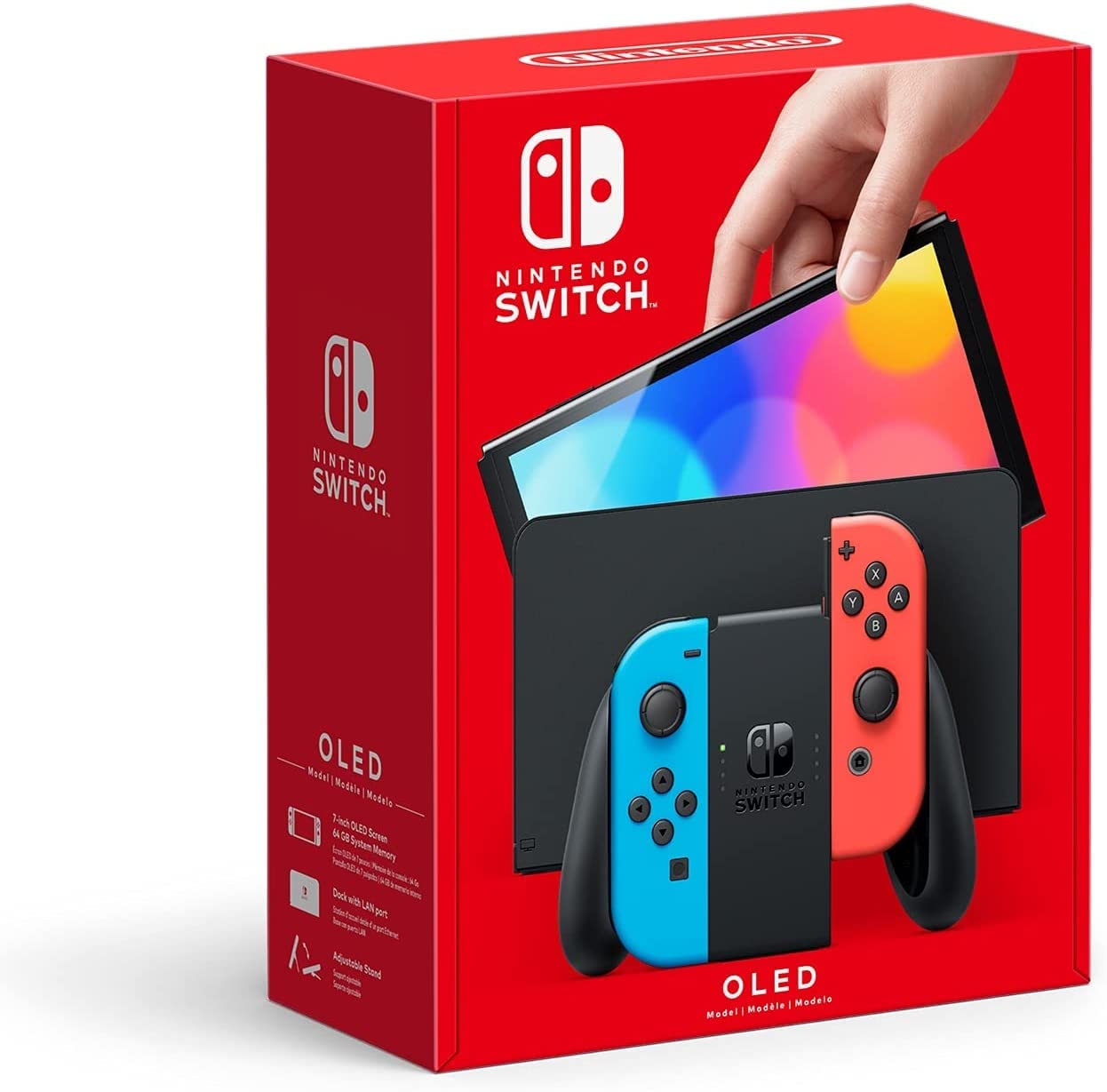 Console - Nintendo Switch OLED - Vermelho e Azul Neon | Amazon.com.br